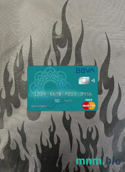 Argentina BBVA bank mastercard obciążyć wygląd fotograficzny skan PSD + zdjęcie